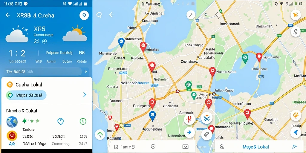 Tampilan antarmuka aplikasi XR88 menunjukkan informasi cuaca lokal dengan jelas.